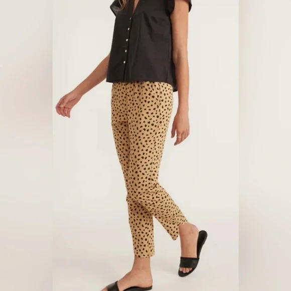 BNWOT Marine Layer Allison Cheetah Lightweight Pant size small - Picture 2 of 12